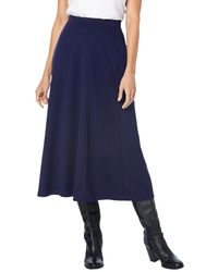 Woman Within - Plus Size Ponte Knit A-line Skirt - Lyst