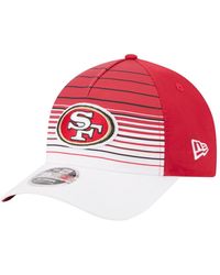 KTZ - White/scarlet San Francisco 49ers Adventure Gradient 9forty M-crown A-frame Adjustable Hat - Lyst