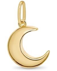 DEVATA - Crescent Moon Pendant In - Lyst
