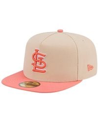 KTZ - Light Beige/coral San Francisco Giants Two-tone Color Pack A-frame 59fifty Fitted Hat - Lyst