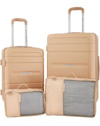 French Connection - Saint Martin 4 Piece Hardside luggage Set 4in1 Cup/usb/usb-c/phone Holder - Lyst