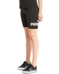 PUMA - Essential 7" Logo Graphic Bike Shorts - Lyst