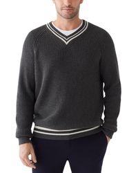 Frank And Oak - Relaxed Fit V-neck Long Sleeve Sweater - Lyst