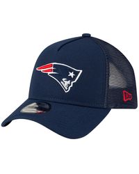 KTZ - New England Patriots A-frame Trucker 9forty Adjustable Hat - Lyst