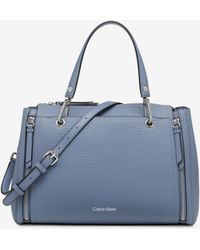 Calvin Klein - Garnet Triple Compartment Top Zipper Satchel - Lyst
