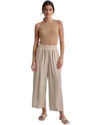 DKNY - Pull-on Wide-leg Ankle Pants - Lyst