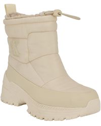 Calvin Klein - Nelsa Round Toe Casual Lug Sole Booties - Lyst
