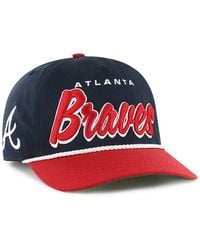 '47 - Atlanta Braves Drop Shadow Rope Hitch Adjustable Hat - Lyst