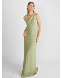 Six Stories - Cowl Front Crepe Bridesmaid Dress - Lyst