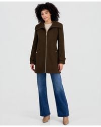 Michael Kors - Michael Collared Zip-front Coat - Lyst