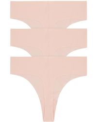 DKNY - Litewear Cut Anywear Thong Underwear 3 Pack - Lyst