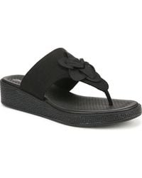 LifeStride - Bloom Washable Thong Slip On Wedge Sandals - Lyst