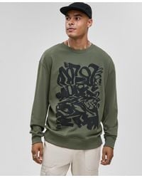 Mode Of One - Relaxed-fit Scribble Graphic Sweatshirt - Lyst