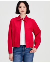 Nautica - Cotton Solid Zip-front Jacket - Lyst