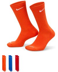 Nike - Everyday Plus Cushioned Training Crew Socks 3 Pairs - Lyst