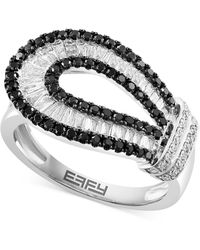 Effy - Effy Black & White Diamond Loop Statement Ring (5/8 Ct. T.w. - Lyst