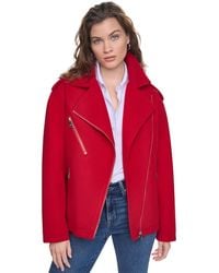 DKNY - Asymmetrical Moto Jacket - Lyst