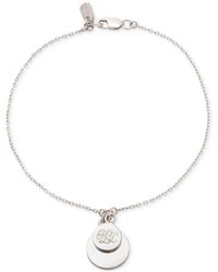 Ralph Lauren - Sterling Silver Logo Coin Link Bracelet - Lyst