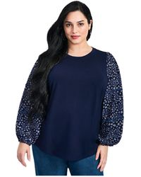 Avenue - Melody Blouson Sleeve Top - Lyst