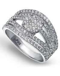 Macy's - Cubic Zirconia Pave Multi Row Ring - Lyst