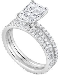 Badgley Mischka - Certified Lab Grown Diamond Radiant Bridal Set (3 Ct. T.w. - Lyst