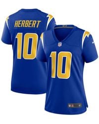 Nike - Justin Herbert Los Angeles Chargers Game Jersey - Lyst