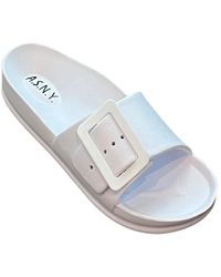 Andrew By Andrew Stevens - Adjustable Amira Eva Sandals - Lyst