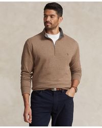 Polo Ralph Lauren Hybrid Quarter-zip Pullover in Blue for Men | Lyst