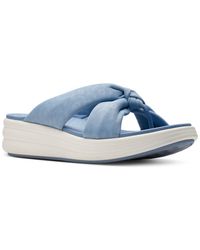 Clarks - Cloudsteppers Drift Ave Wedge Sandals - Lyst