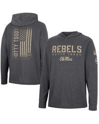 Colosseum Athletics - Ole Miss Rebels Team Oht Military-inspired Appreciation Hoodie Long Sleeve T-shirt - Lyst