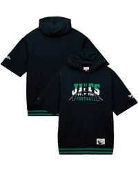 Mitchell & Ness - New York Jets Pre-game Short Sleeve Pullover Hoodie - Lyst