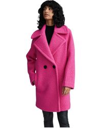 NVLT - Flat Boucle Double Breasted Over Coat - Lyst