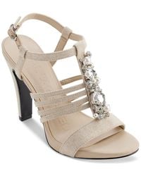 Karl Lagerfeld - Cicely Strappy Embellished Dress Sandals - Lyst