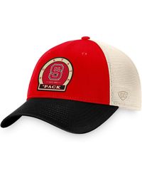 Top Of The World - Red Nc State Wolfpack Refined Trucker Adjustable Hat - Lyst