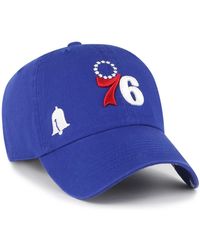 '47 - Philadelphia 76ers Confetti Undervisor Clean Up Adjustable Hat - Lyst