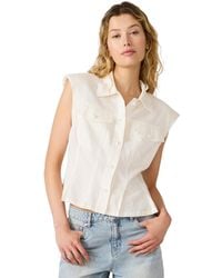 Steve Madden - Cassady Collared Neck Top - Lyst