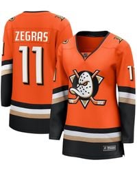 Fanatics - Trevor Zegras Anaheim Ducks Home Premier Breakaway Player Jersey - Lyst