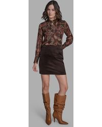 BCBGMAXAZRIA - Corduroy Mini Skirt - Lyst