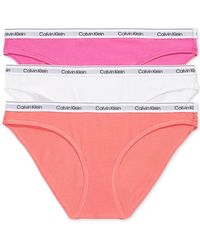 Calvin Klein - 3-pk. Modern Logo Low-rise Bikini Underwear Qd5207 - Lyst