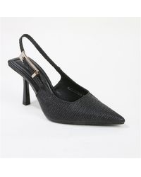 BERNESS - Chrysanthemum Raffia Slingback Pump Heels - Lyst