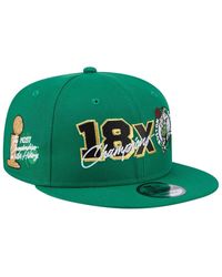 KTZ - Boston Celtics Big 18x Champs 9fifty Snapback Hat - Lyst