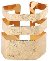 SOH - Plated Handcuff Bracelet - Lyst