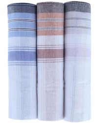 Trafalgar - Checked Cotton Handkerchiefs (3 Pack) - Lyst