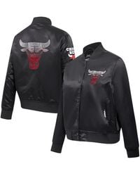 Pro Standard - Chicago Bulls Jeweled Satin Full-snap Jacket - Lyst