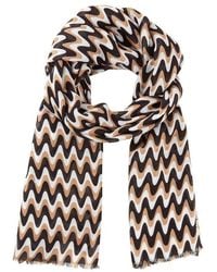 Olsen - Waved Striped Scarf - Lyst