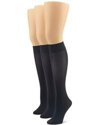 Hue - 3-pk. Soft Opaque Knee-high Socks - Lyst