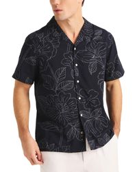 Nautica - Miami Vice X Printed Short Sleeve Button-front Camp Shirt - Lyst