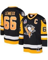 Mitchell & Ness - Big Boys And Girls Mario Lemieux Pittsburgh Penguins 1991/92 Captain Patch Blue Line Player Jersey - Lyst