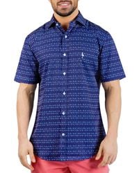 Tailorbyrd - Martini Glasses Printed Performance Short Sleeve Shirt - Lyst