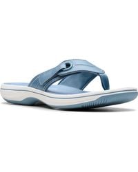 Clarks - Cloud Steppers Breeze Reyna Peep Toe Sandals - Lyst